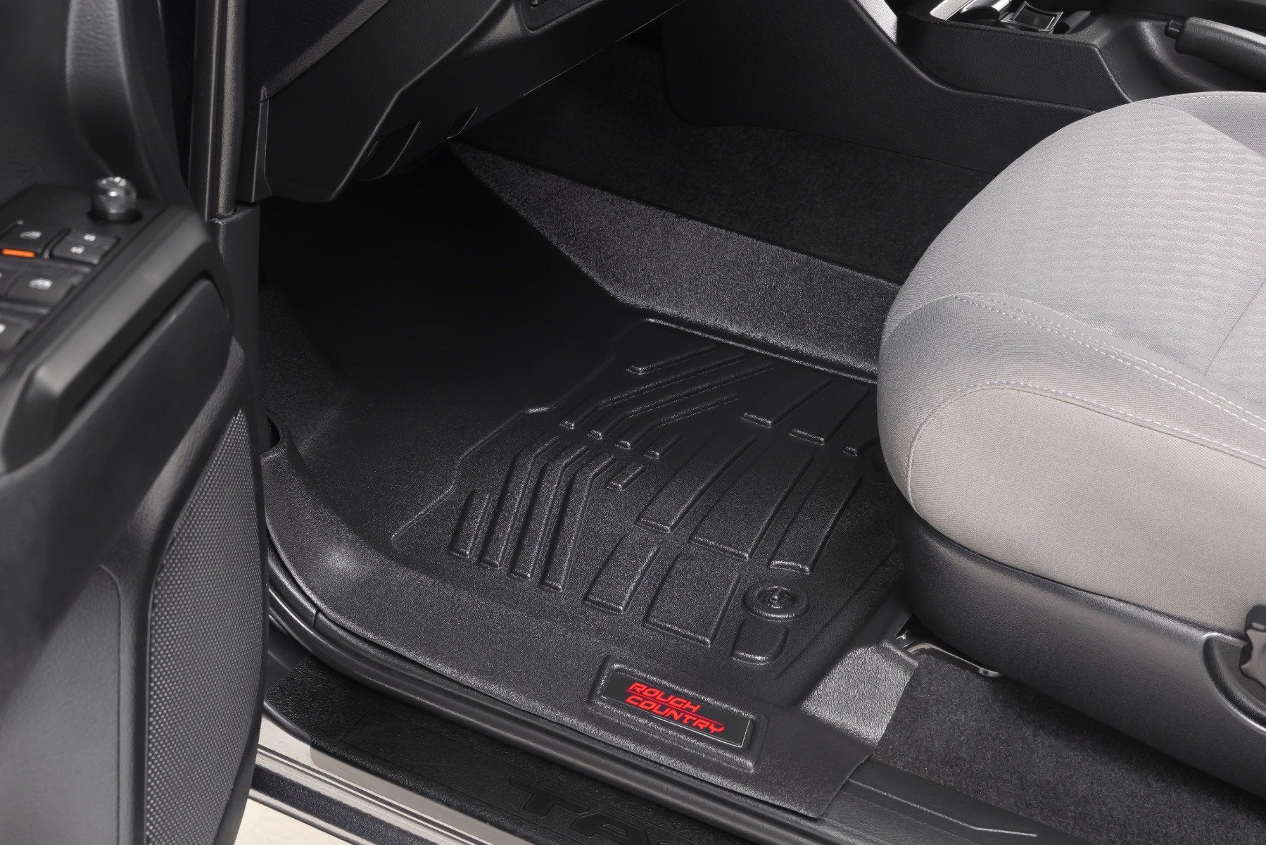 Rough Country Sure-Fit Floor Mats Front for Toyota Tacoma 2016-2023 SM7121 - Image 2
