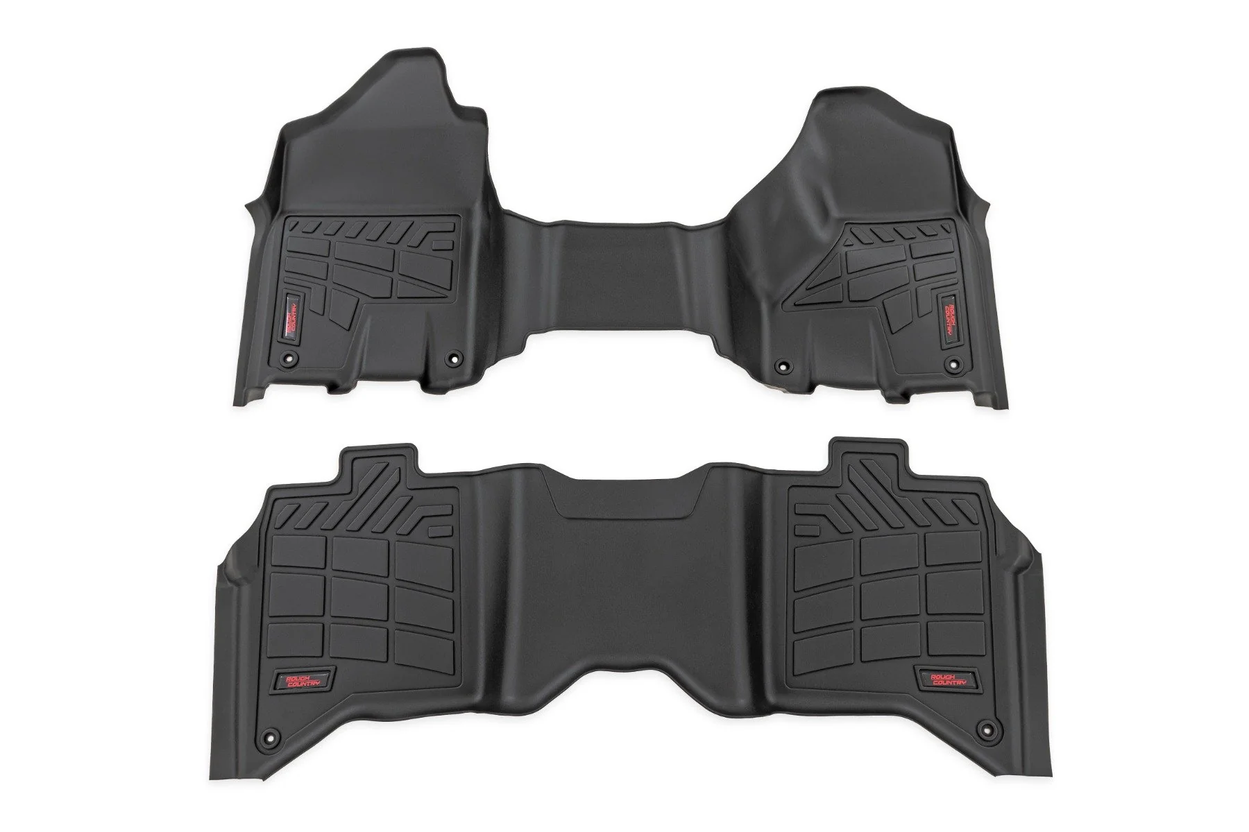 Rough Country Sure-Fit Floor Mats | Front & Rear | Crew | for Ram 2500/3500 2WD/4WD (2019-2026) SM31530