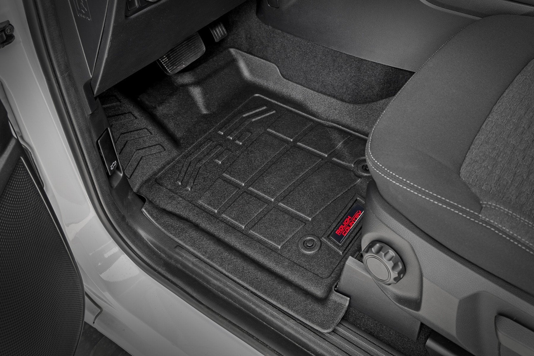 Rough Country Sure-Fit Floor Mats Front & Rear for Ford Ranger Crew 2024 SM51003 - Image 2