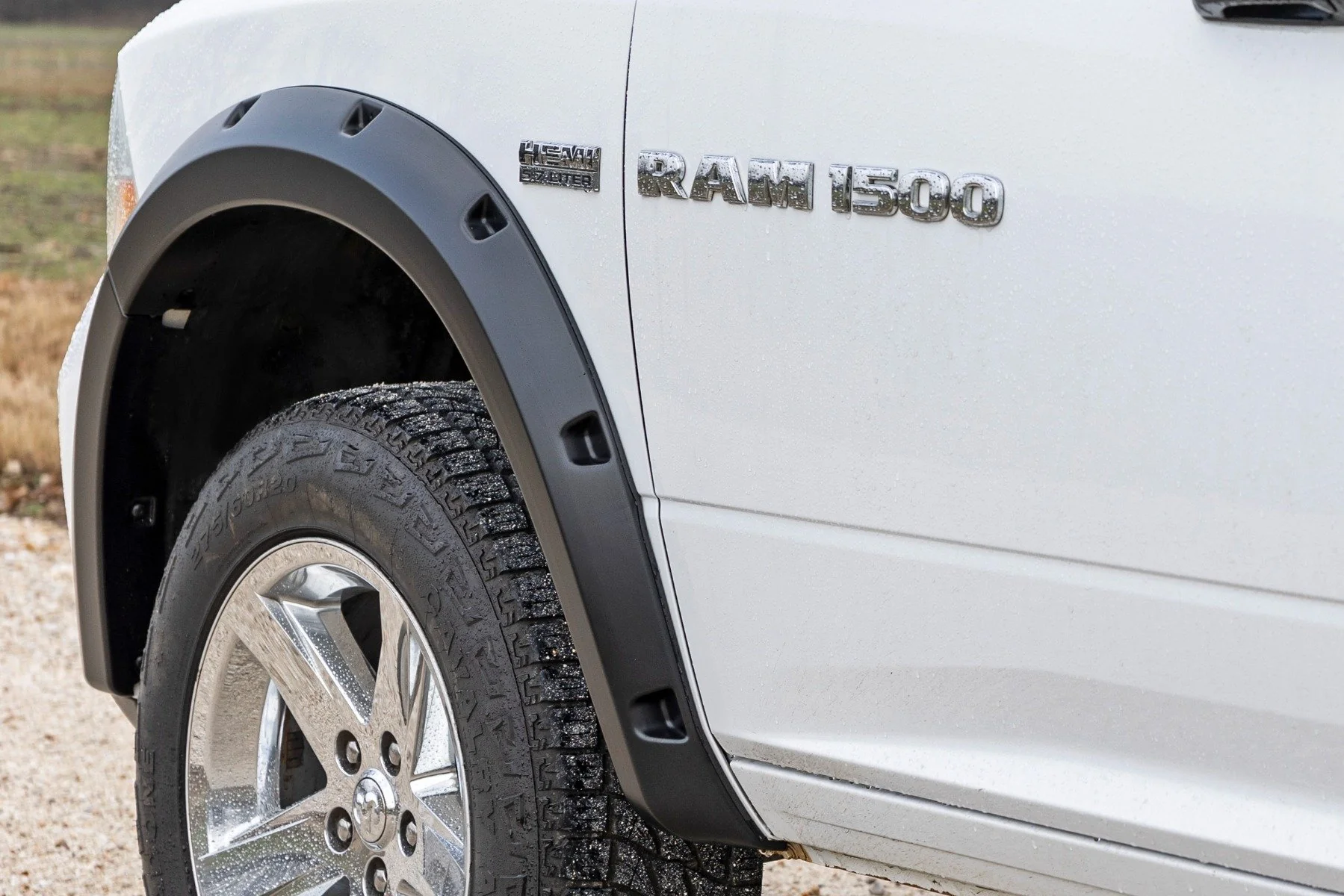 Rough Country Traditional Pocket Fender Flares for Ram 1500 09-18 Black Metallic F-D10911B-PAU - Image 5