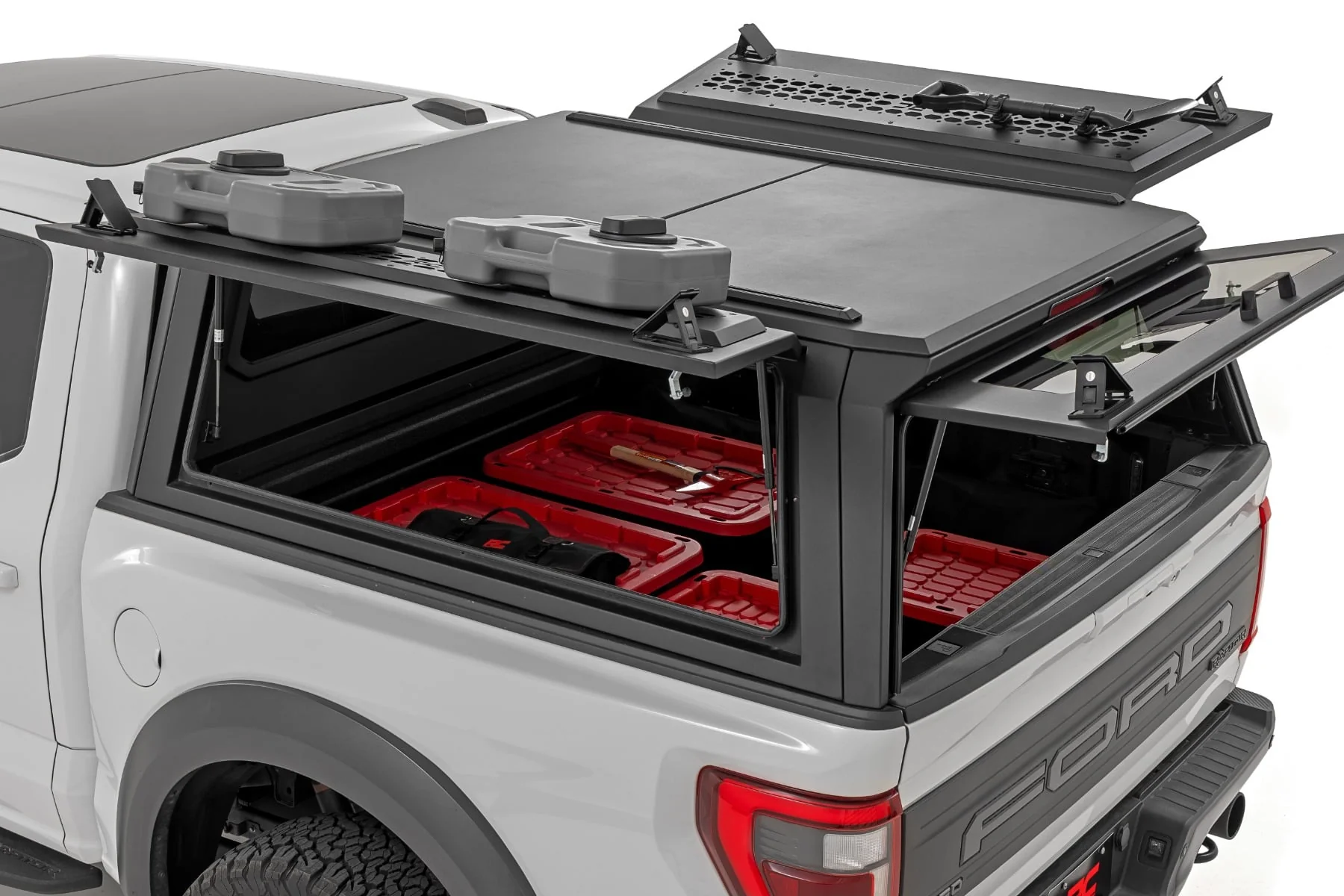 Rough Country Truck Bed Cap | Modular | 5'7" Bed | for Ford F-150 2021-2025 73400 - Image 9