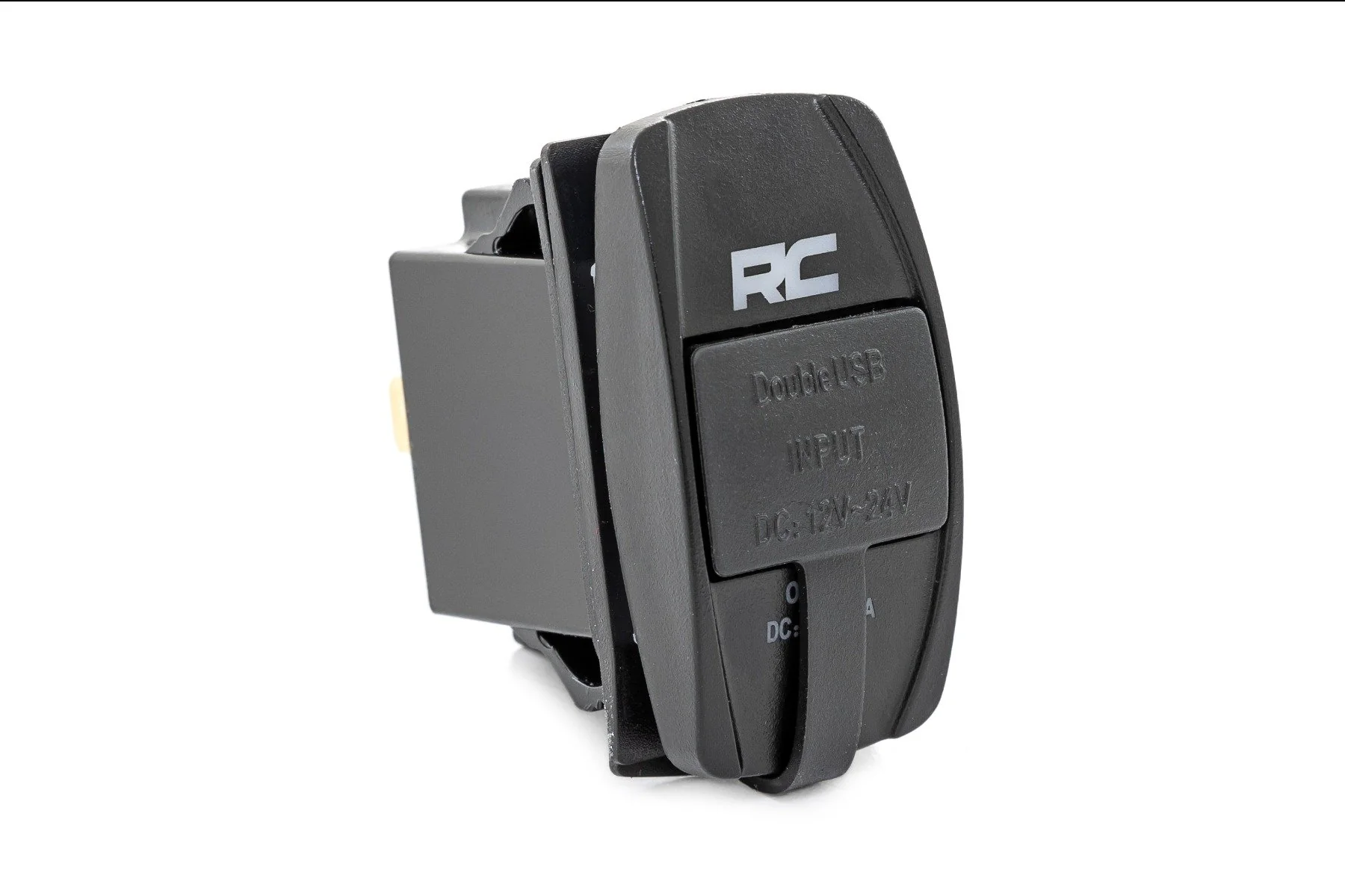 USB Switch Insert 2x1 with Logo Blue Back Light 709USB - Image 2