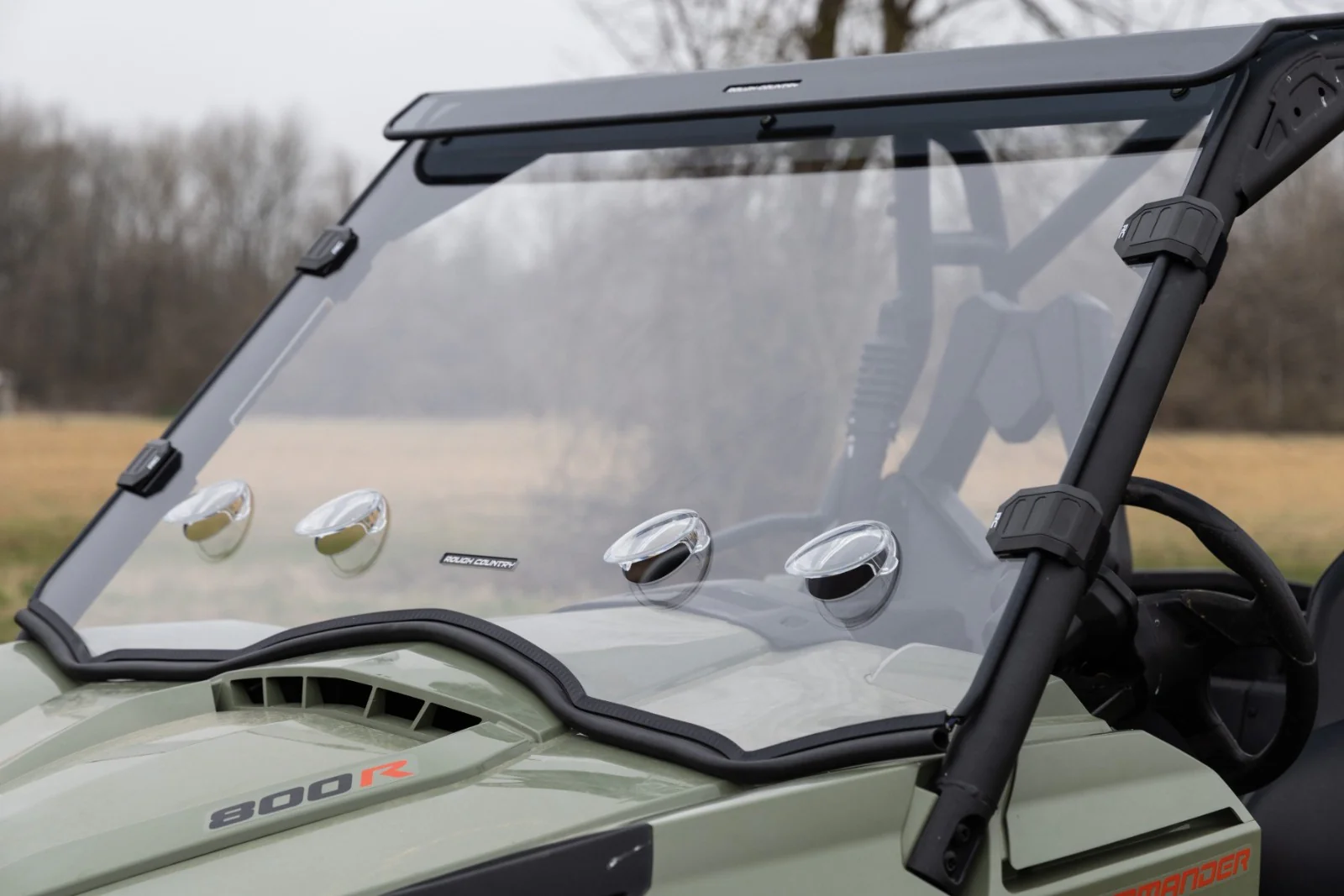 Rough Country Vented Full Windshield Scratch Resistant CanAm Commander Max 1000 98212030 - Image 5