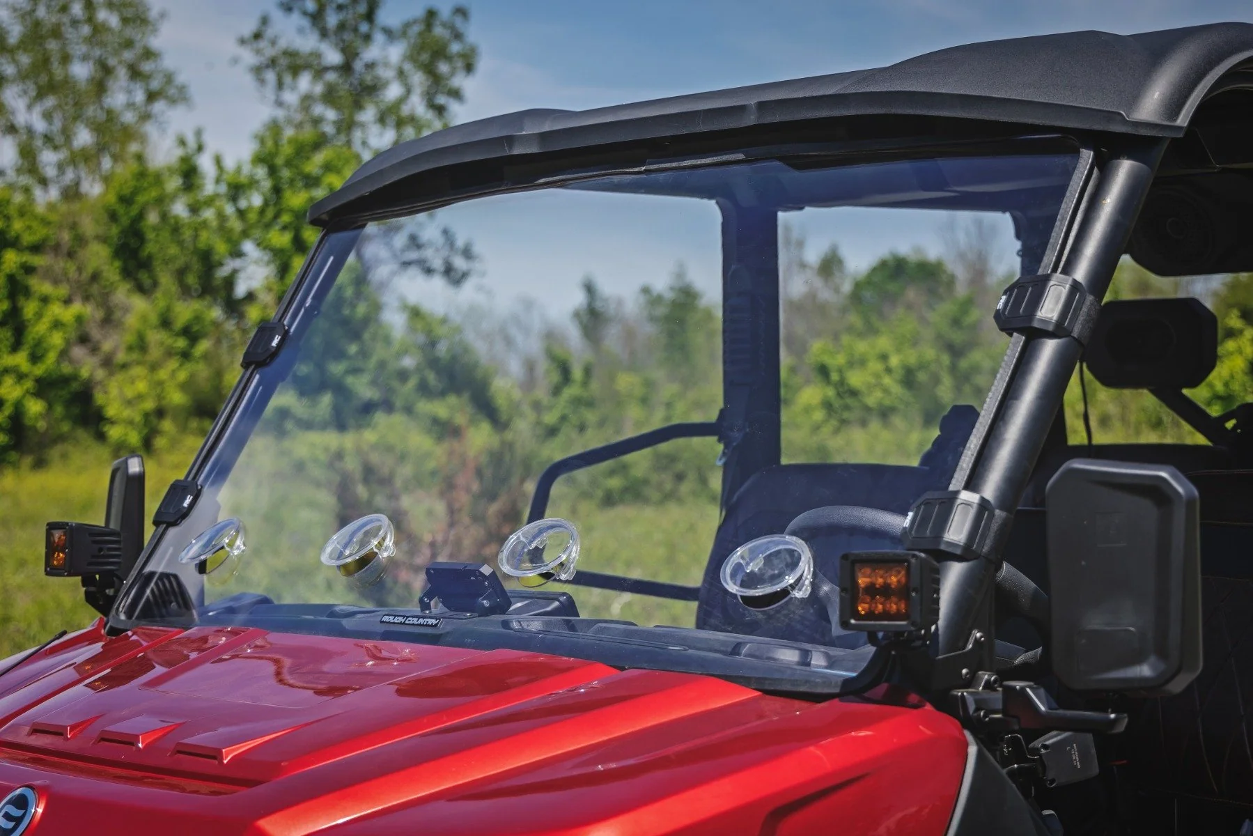 Rough Country Vented Full Windshield | Scratch Resistant | CFMOTO UFORCE U10 Pro 98252580 - Image 5