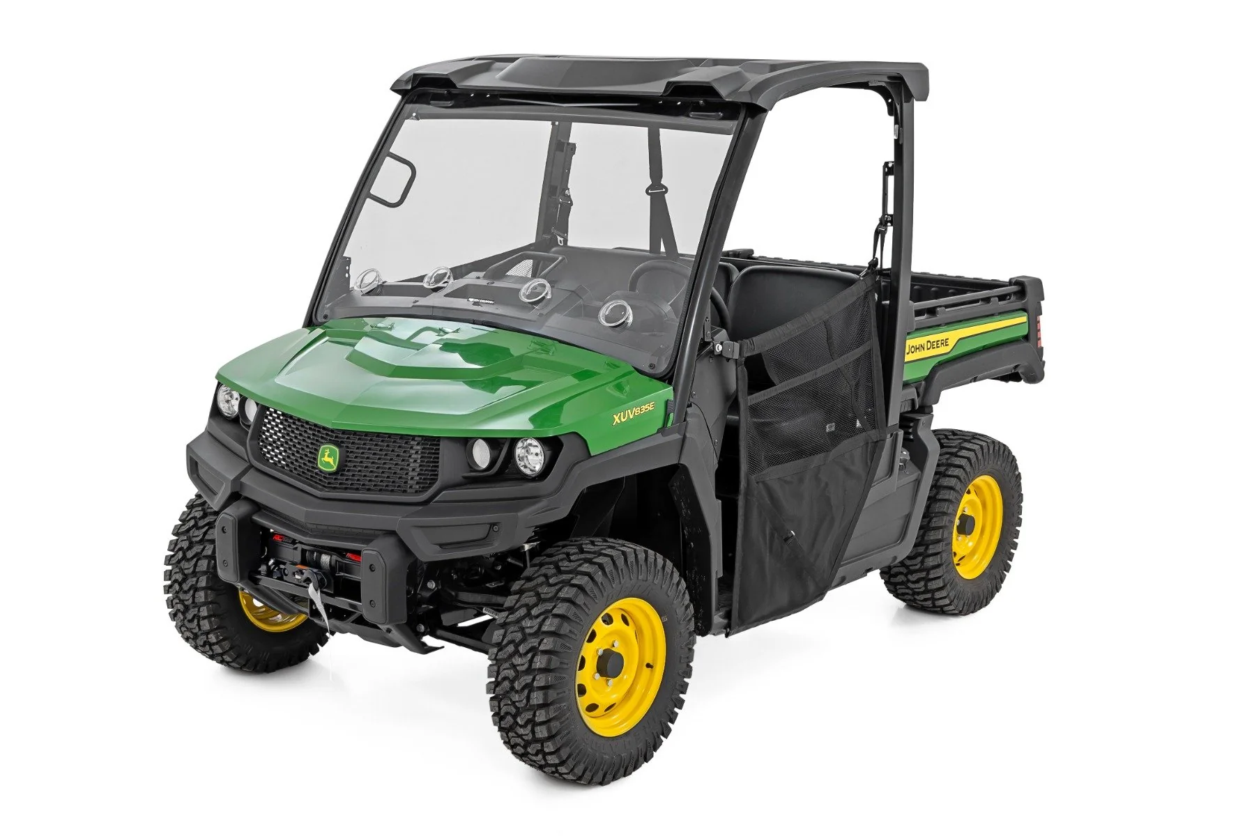 Rough Country Vented Full Windshield | Scratch Resistant | John Deere Gator XUV 835E 98222275 - Image 5