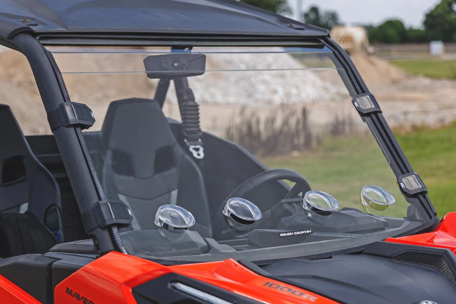 Rough Country Vented Windshield Scratch Resistant Can-Am Maverick Sport 1000R 98201930 - Image 5
