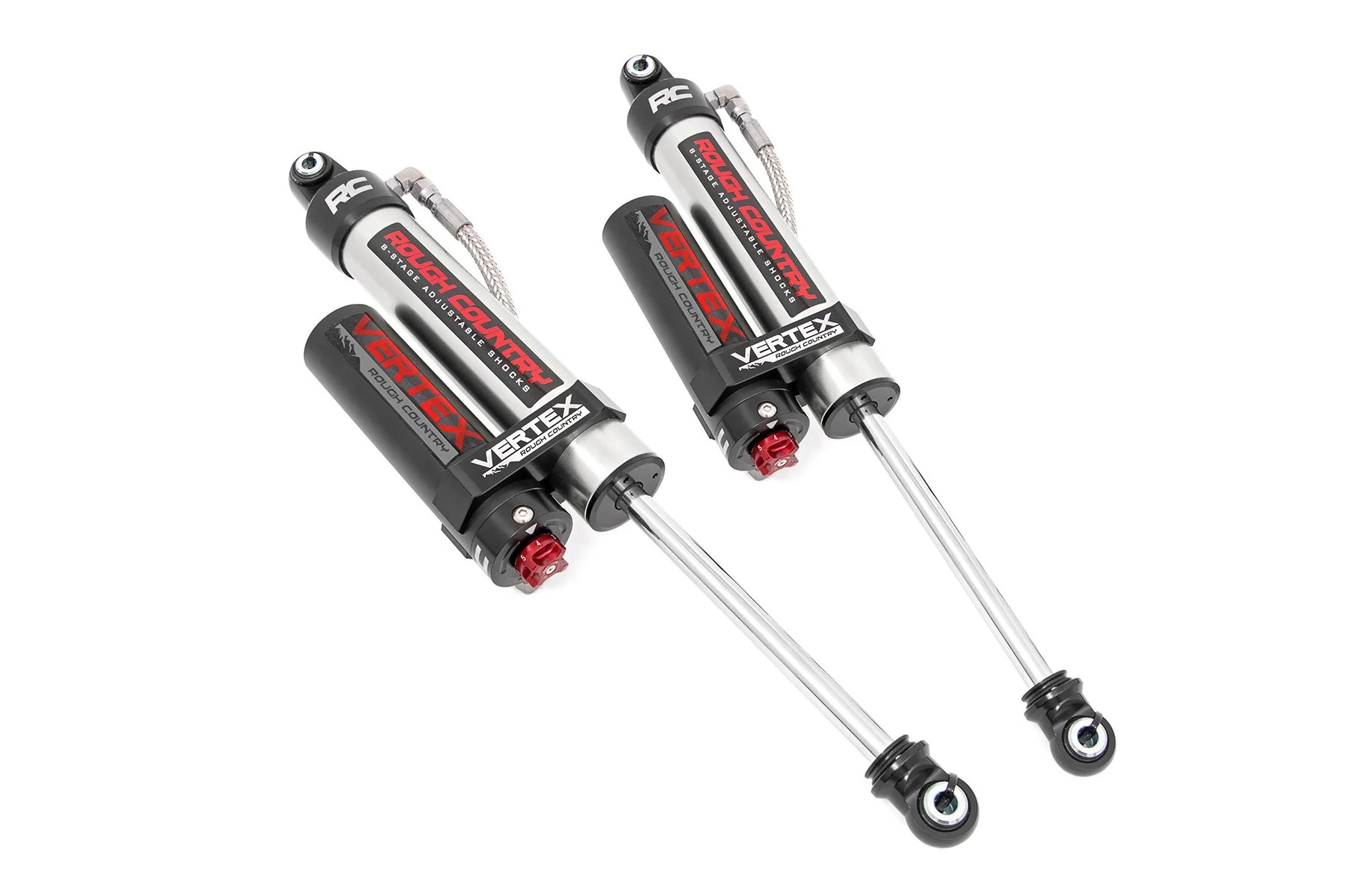 Rough Country Vertex 2.5 Rear Shocks 5.5-7.5" for 12-18 Ram 1500 4wd 699056