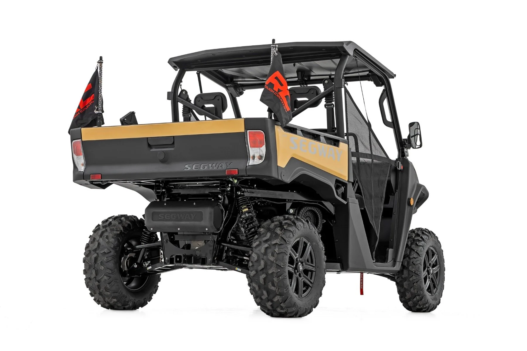 Rough Country Whip Mount | 2' Multl-Color LED Whip Pair | Can-AM Defender/Segway 93200 - Image 2