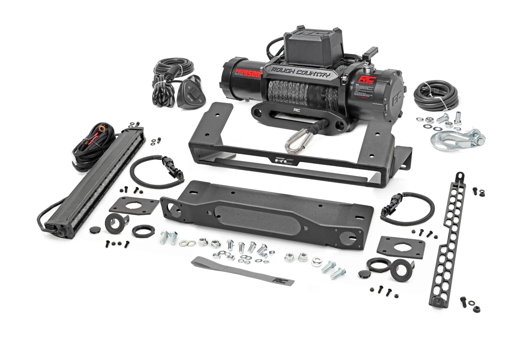 Winch Mount All Models 9500S 20" Black LED Ford Bronco 21-22 51096