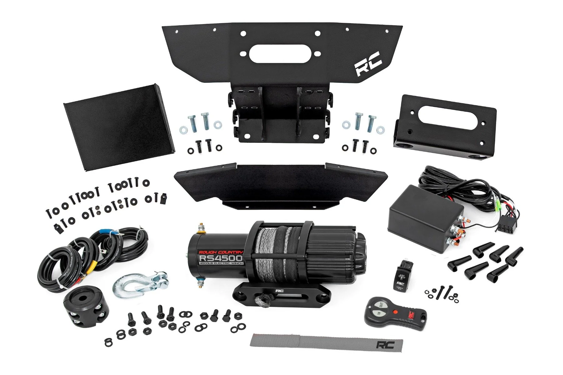 Rough Country Winch Mount | Front | RS4500S | Polaris RZR XP1000-4 (2024) 93205