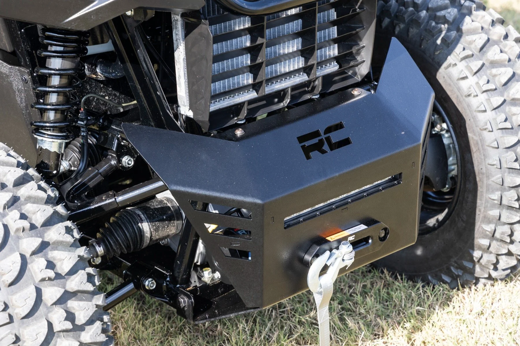 Winch Plate w/ 4500LB Winch & LED Honda Pioneer 520 92079 - Image 6