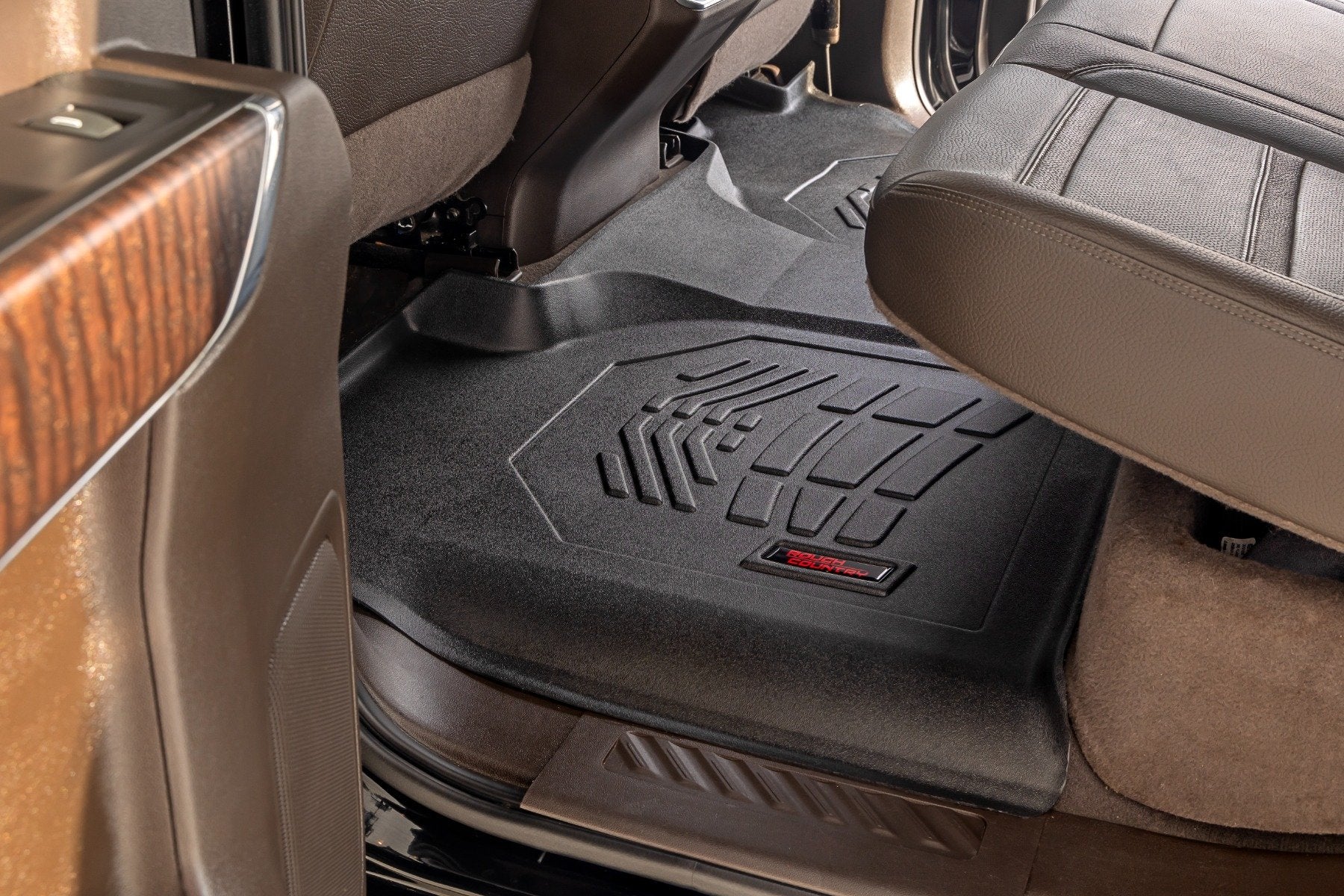 Rough Country Floor Mats FR & RR OV Hump Crew wo Underseat Storage GM 1500/2500HD/3500HD 19-23 SM21613 - Image 5